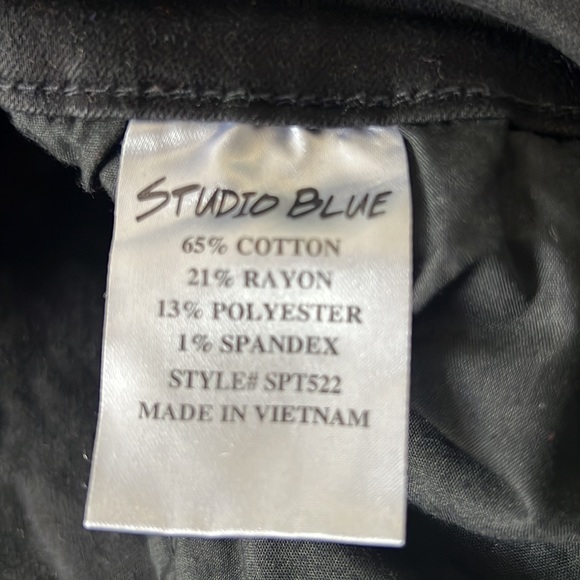 Studio Blue Black Boot Leg Jeans Size 29 - Picture 6 of 7